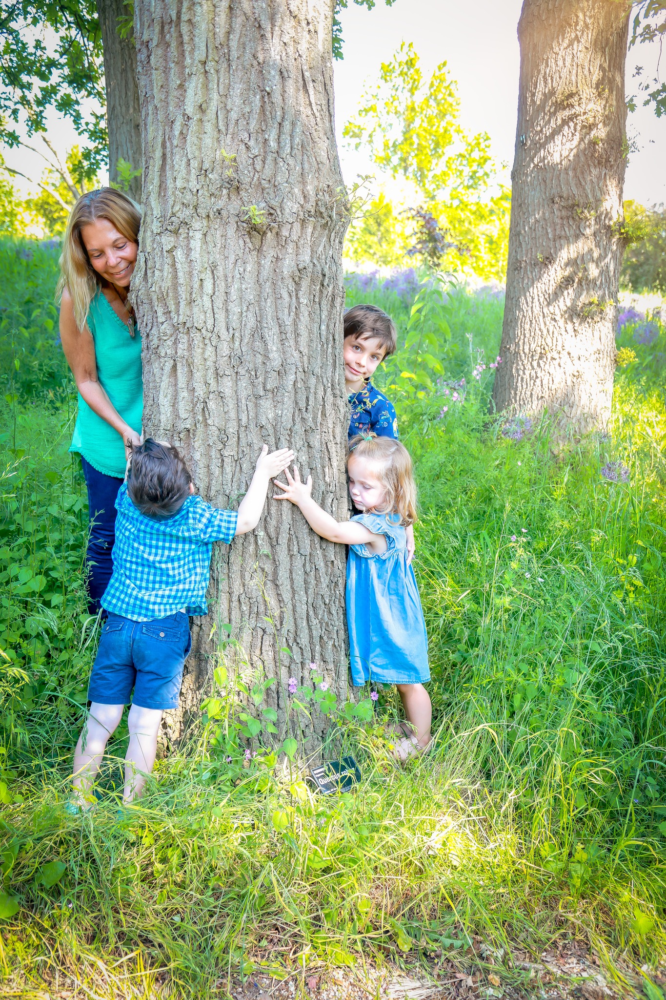 Children playing together in a supportive environment